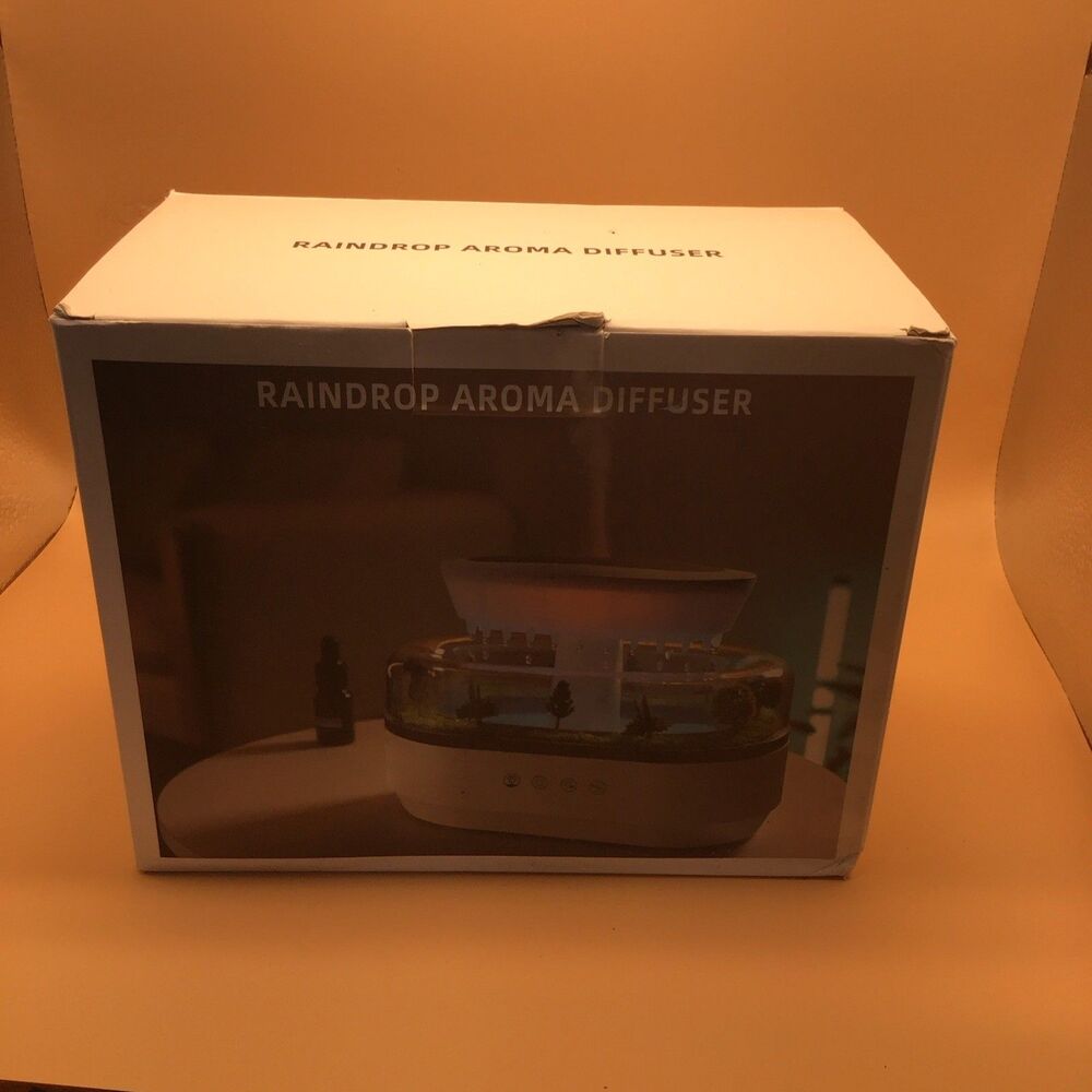 Raindrops Aroma Diffuser Humidifier with Woodsy Athstetic